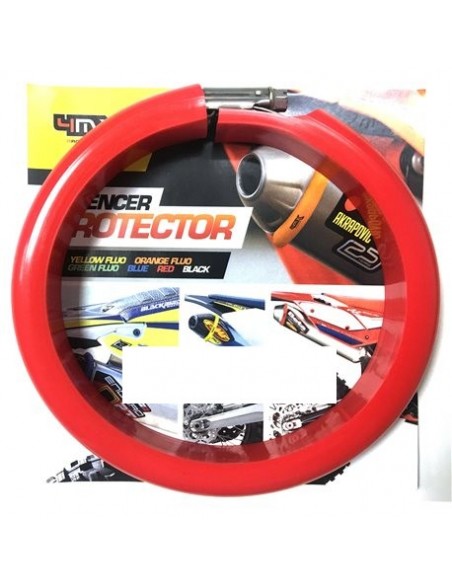 PROTECTOR SILENCIOSO 4MX MOTO 4 TIEMPOS ROJO