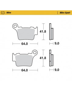 PASTILLAS DE FRENO TRASERAS MOTO MASTER KTM 04-20 HUSQVARNA 05-20 HUSABERG 09-14 SHERCO 14-