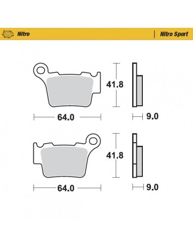 PASTILLAS DE FRENO TRASERAS MOTO MASTER KTM 04-20 HUSQVARNA 05-20 HUSABERG 09-14 SHERCO 14-