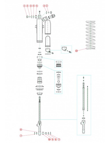 RETEN ROTULA SUPERIOR SUSPENSION KAYABA ENDURO