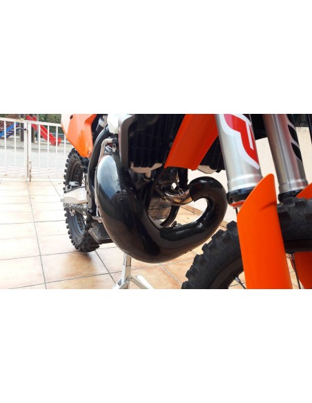 PROTECTOR BUFANDA DE ESCAPE CARBONO KTM EXC 250/300 17-18 HUSQVARNA TE 250/300 TC 250 17-18