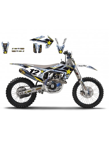 KIT ADHESIVOS BLACKBIRD ROCKSTAR HUSQVARNA TE/FC 17-19 FC/TC 16-18