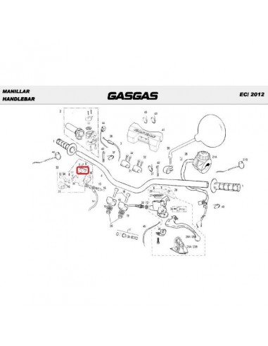 GOMA ANTIESPUMANTE BOMBA DE FRENO NISSIN GAS GAS