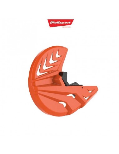 PROTECTOR DISCO DELANTERO POLISPORT KTM SX/SXF 03-14 EXC/EXCF 03-15 NARANJA