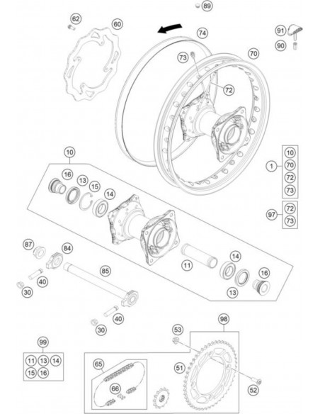 TENSOR CADENA KTM R/S 12