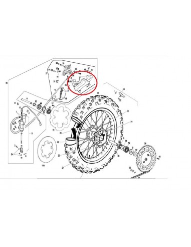 SOPORTE PINZA DE FRENO TRASERA GAS GAS EC