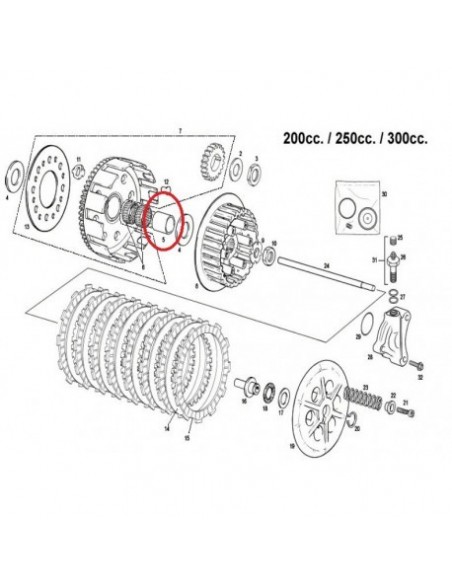 CASQUILLO CAMPANA DE EMBRAGUE GAS GAS EC