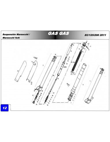 CASQUILLO GUIA DE MUELLE 536071 GAS GAS