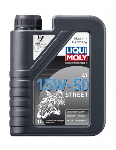 ACEITE LIQUI MOLY 100% SINTETICO 15W50 STREET - 1 LITRO