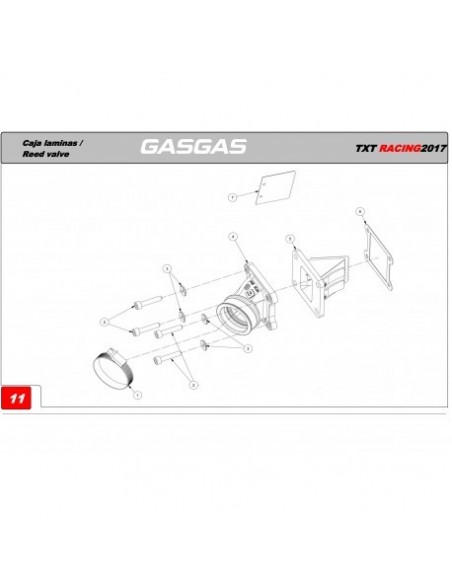 LAMINA DE ADMISION GAS GAS TRIAL