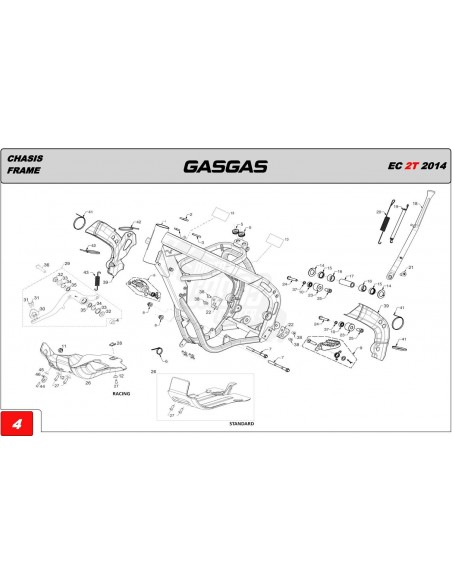 TUERCA M6 BAJA DIN 963 GAS GAS
