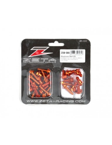 KIT TORNILLOS DE ALUMINIO ZETA KTM SX/EXC 16-18 NARANJAS