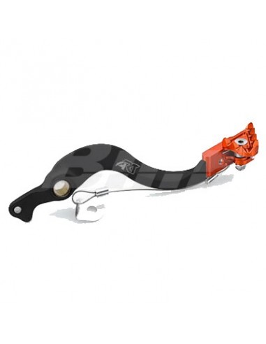 PEDAL DE FRENO ART KTM EXC 08-16 SX-F 11-17 HUSQVARNA TC 14-15 TE 14-16 NEGRO NARANJA