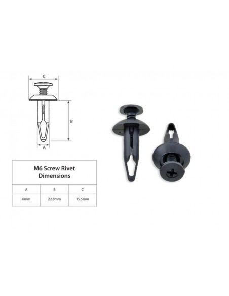 KIT TORNILLOS DE NYLON M6