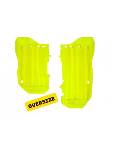 OUTLET KIT REJILLAS DE RADIADOR RTECH HONDA CRF 450R 17-18 CRF 450RX 17-18 AMARILLO FLUOR