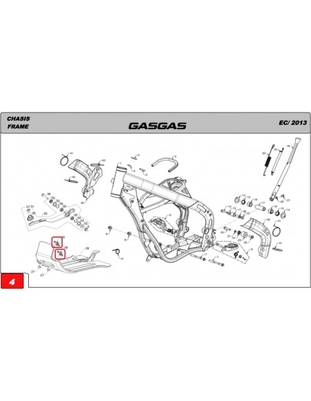 GRAPA NUT M8 GAS GAS ORIGINAL GRAPA NUT M8 GAS GAS ORIGINAL