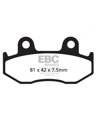 OUTLET PASTILLAS DE FRENO DELANTERAS EBC HONDA CR 125/250/500 84-86 XR 600R 1985