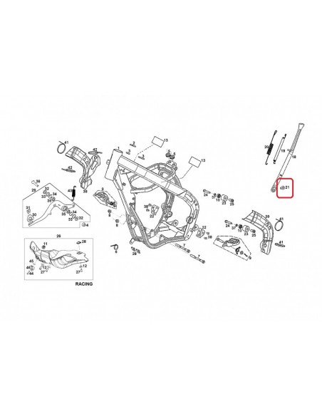 TORNILLO SUJECCION CABALLETE GAS GAS EC 13-17