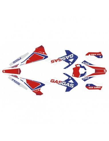 KIT ADHESIVOS GAS GAS SIX DAYS CHILE 2019