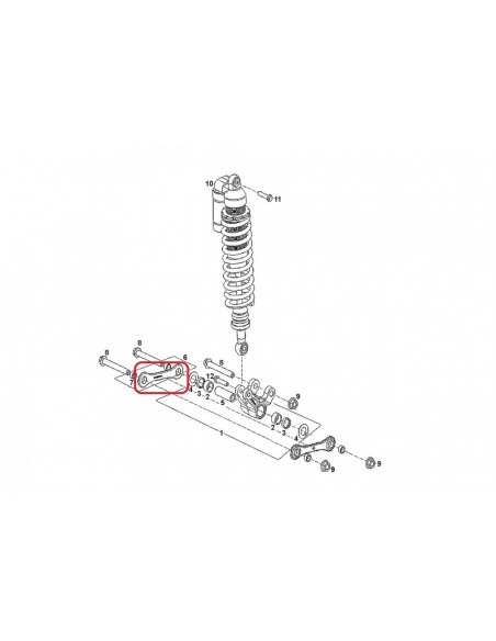BIELETA GAS GAS EC 12-13 PARA BAJAR ALTURA