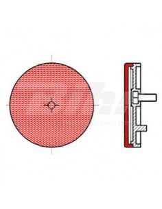 CATADIOPTRICO REDONDO TRASERO ROJO