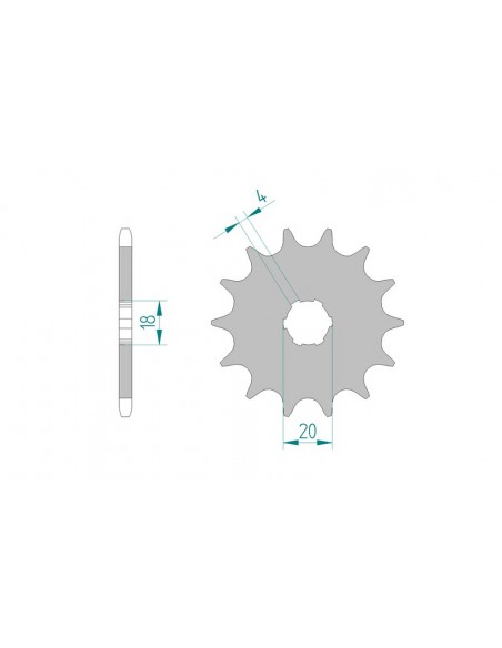 PIÑON AFAM MONTESA COTA 314R 95-97 COTA 315R 97-03