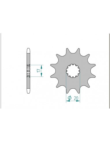 PIÑON AFAM BETA TECHNO/REV/EVO 2T-4T 98-16