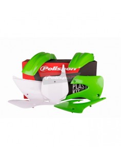 KIT PLASTICOS POLISPORT KAWASAKI KX 85/100 01-13 - COLOR ORIGINAL 2012