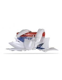 KIT PLASTICOS POLISPORT KAWASAKI KX 85 14-19 BLANCOS