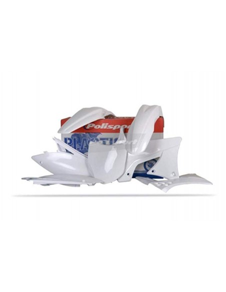 KIT PLASTICOS POLISPORT KAWASAKI KX 85 14-19 BLANCOS