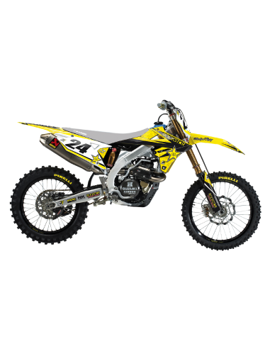 KIT ADHESIVOS BLACKBIRD ROCKSTAR ENERGY SUZUKI RMZ 250 2019 RMZ 450 18-19