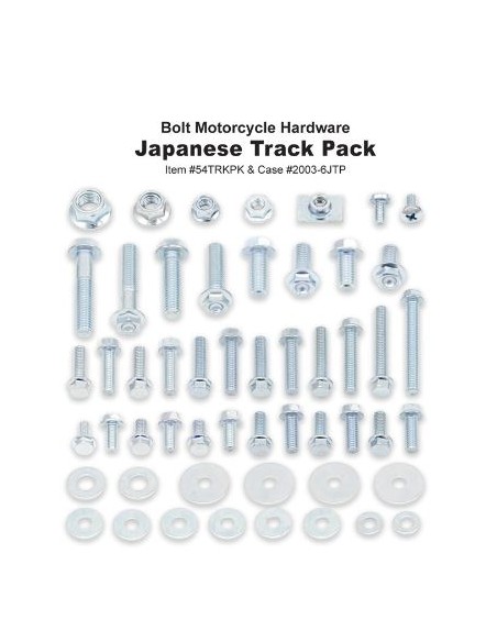 KIT TORNILLERIA BOLT TRACK II HONDA/KAWASAKI/SUZUKI/YAMAHA - 50 PIEZAS