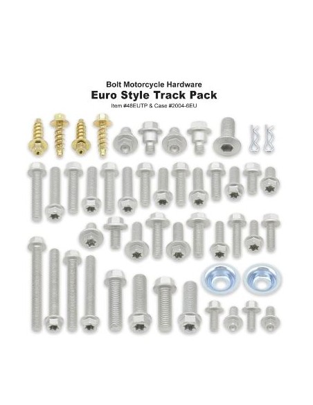 KIT TORNILLERIA BOLT TRACK MOTOS EUROPEAS - 50 PIEZAS