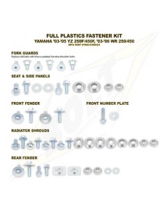 KIT TORNILLERIA BOLT SUJECCION DE PLASTICOS YAMAHA YZ/WR 250F/450F 03-06