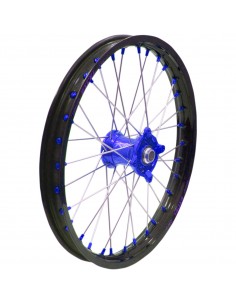 RUEDA COMPLETA SUPERMOTARD DELANTERA EXCEL KITE HUSQVARNA TE/FE/TC/FC 2015- 3.50X17 NEGRA AZUL