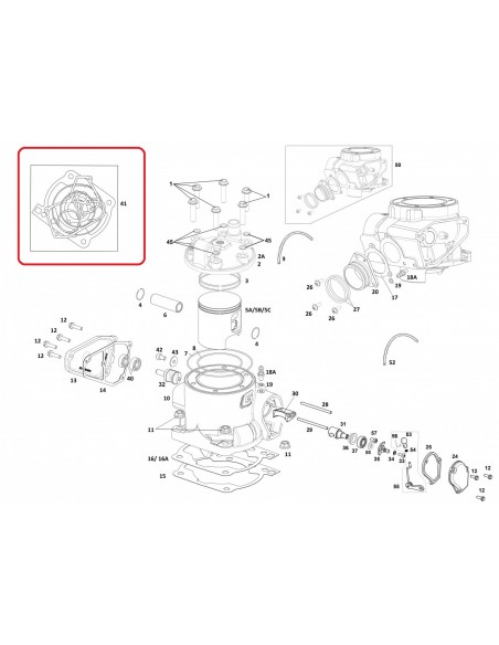 KIT JUNTAS PARTE ALTA MOTOR GAS GAS EC 300 14-19