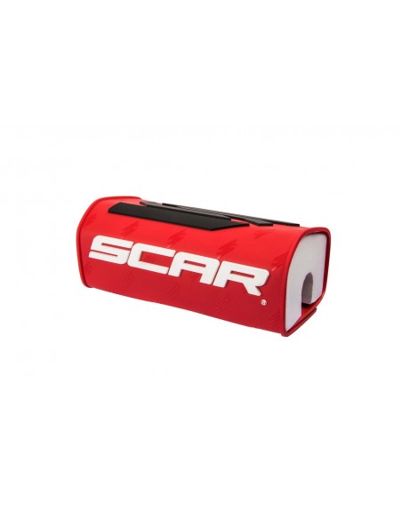 PROTECTOR DE MANILLAR SIN BARRA SCAR 3D ROJO