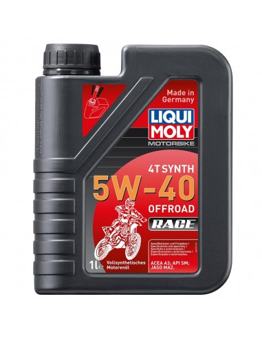 ACEITE LIQUI MOLY 4T SYNTH 5W40 100% SINTETICO - 1 LITRO