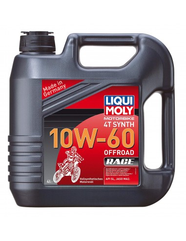 ACEITE LIQUI MOLY 4T 100% SYNTH 10W60 OFF ROAD RACE - 4 LITROS