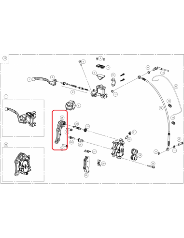 SOPORTE PINZA DE FRENO DELANTERA GAS GAS
