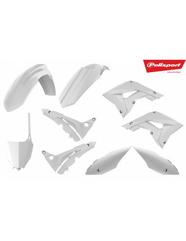 KIT PLASTICOS POLISPORT HONDA CR 125/250 02-07 RESTYLING 2018 BLANCOS
