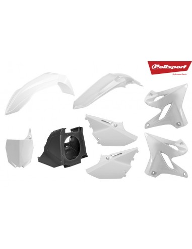 KIT PLASTICOS POLISPORT MX RESTYLING YAMAHA YZ 125/250 02-14 A 2020 BLANCOS