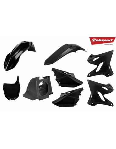 KIT PLASTICOS POLISPORT MX RESTYLING YAMAHA YZ 125/250 02-14 A 2020 NEGROS