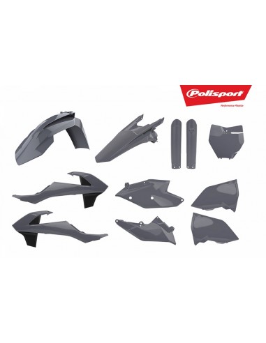 KIT PLASTICOS POLISPORT KTM SX/SXF/XC/XCF 16-18 NARDO GRIS