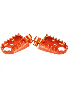 ESTRIBERAS SCAR EVO KTM 125-530 98-16 NARANJAS