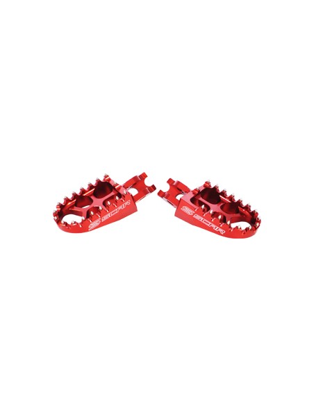 ESTRIBERAS SCAR EVO HONDA CR 02-07 CRF 250/450 ROJAS