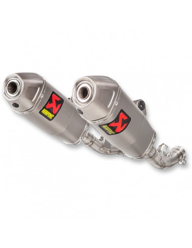 SILENCIOSO AKRAPOVIC SLIP-ON HONDA CRF 450R 17-18 - DOBLE SILENCIADOR