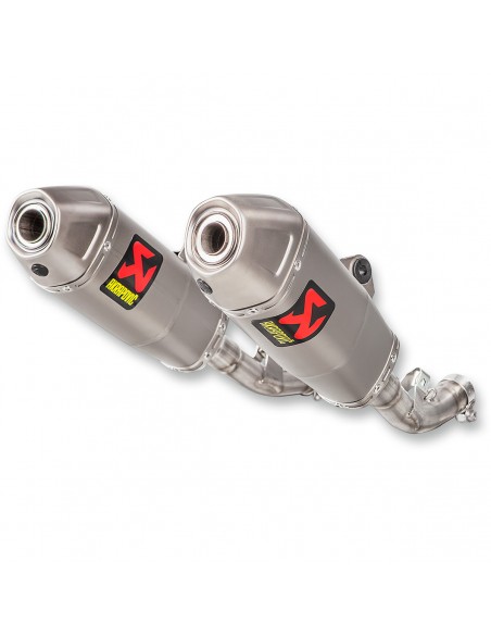 SILENCIOSO AKRAPOVIC SLIP-ON HONDA CRF 450R 17-18 - DOBLE SILENCIADOR