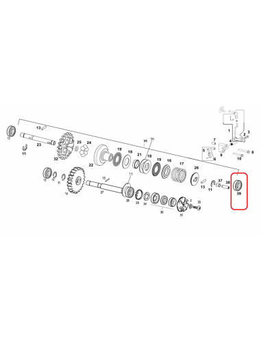 RODAMIENTO BOLAS 619/8-ZZ GAS GAS