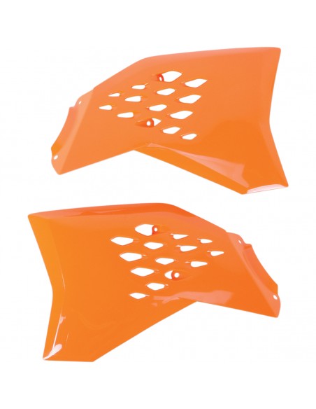 TAPAS DE RADIADOR POLISPORT KTM SX 65 09-15 NARANJAS